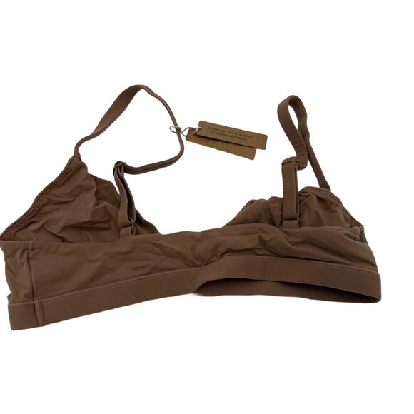Skims Fits Everybody Triangle Bralette Sienna Bra New with tags Size Medium - Picture 3 of 4